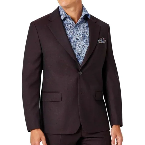 TALLIA Suits Blazers Tallia Mens Vector Wool Classic Fit